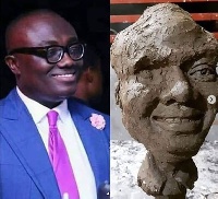 Bola Ray made fun of the statue in an Instagram post