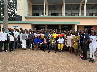 Some participants at the orientation in a group picture