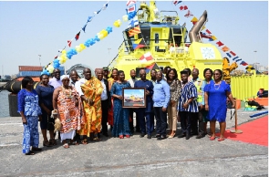 Family & friends with Group Captain (Rtd) Edward Alexander A. Awuviri (top) and Nestor Percy Galley