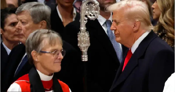 President Trump don dismiss di passionate appeal wey Bishop Mariann Edgar Budde make