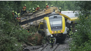 The train had been travelling from the northern coastal city of Marsa Matruh when happened