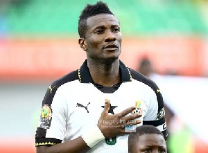 captain Asamoah Gyan