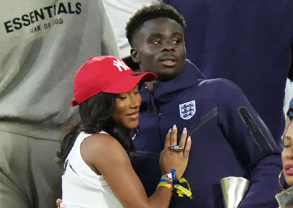 Saka has proposed to his girlfriend