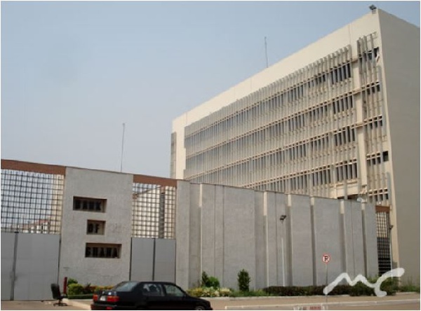 Bank of Ghana head office in Accra central