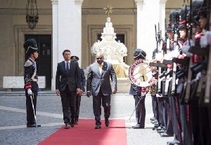 Flashback: Mahama with Italian Prime Minister, Matteo Renzi in July 2015