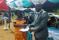 Mr. James Korsah Brown was at the Speech and Prize Giving Day of Saltpond Anglican School