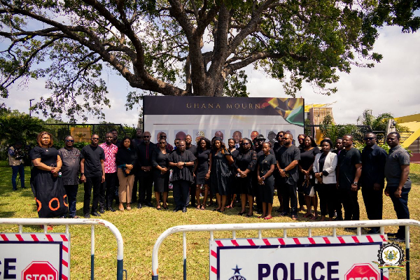 The National Development Planning Commission at the Ceremonial Garden, Jubilee House