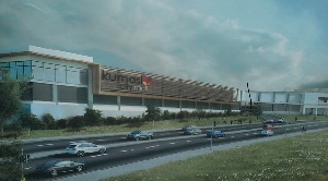 A picture of an overview of the much-awaited Kumasi mall