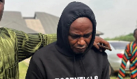Adeniyi Kayode wore all black for his court appearance on Tuesday