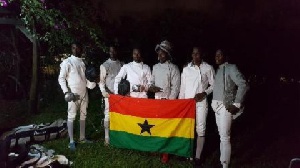 Ghana's fencing team