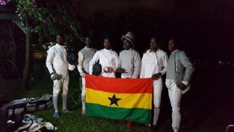 Ghana's fencing team