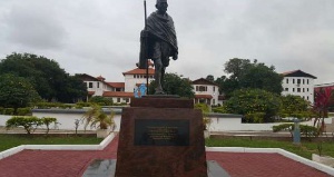 The Gandhi statue