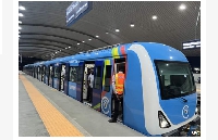 Lagos's new light rail service - linking the island to the mainland - is a big hit.