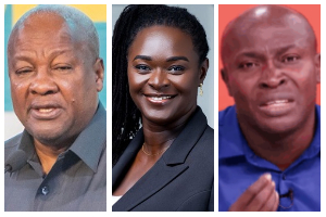 A photo collage of John Dramani Mahama, Professor Klutse and Dr Anyimah-Ackah