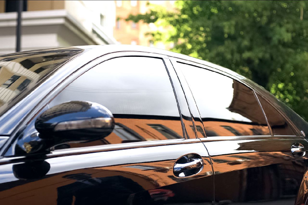 An illustrative image of tinted car glass
