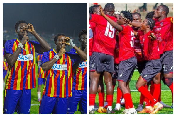 Supporters believe the momentum built over the last few weeks could propel Hearts (L)