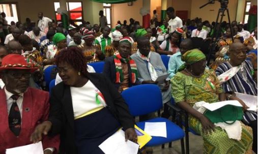 CPP supporters listen to education policy of party at manifesto launch.