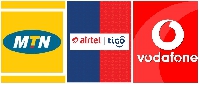 Logos of the major telcos in Ghana