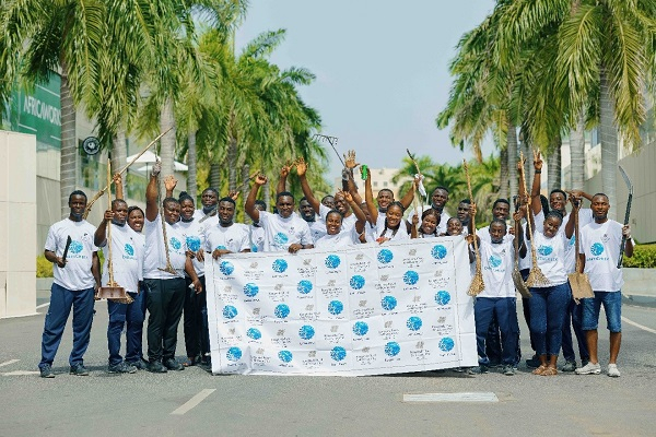 The staff of Kempinski Hotel Gold Coast City Accra took part in a clean-up exercise