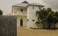 The house where the former President John Dramani Mahama lived