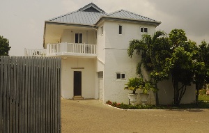 The house where the former President John Dramani Mahama lived