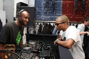 The late Virgil Abloh and Pharrell Williams
