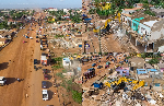 Several houses have again been demolished at Amrahia to make way for ongoing road construction works
