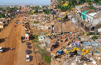 Several houses have again been demolished at Amrahia to make way for ongoing road construction works