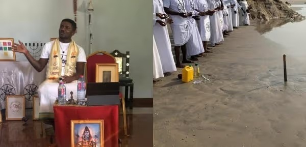 He has denied reports that his group dumped a coffin or human remains into the sea