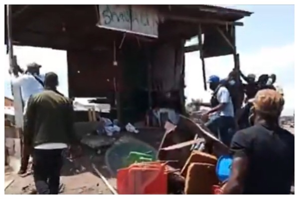 One arrested as Ablekuma West Assembly demolishes hotspots