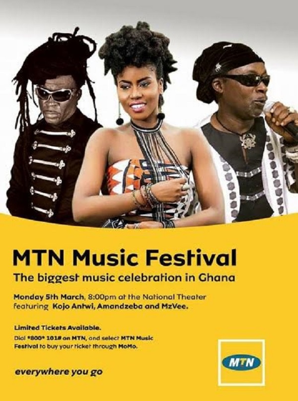 The first edition MTN Music Festival is slated for March 5, 2018