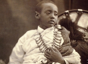 Prince Alemayehu is believed to have been stolen by British soldiers -- Photo Credit: Julia Margaret