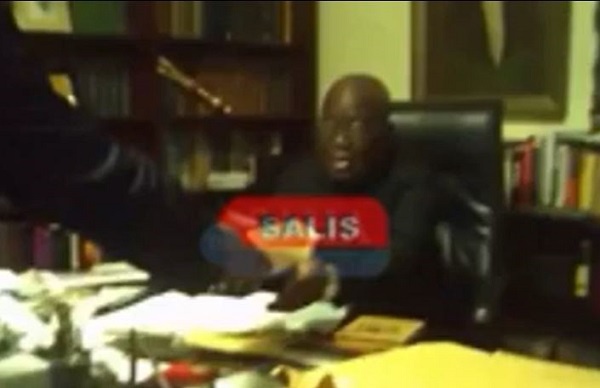 A scene from the alleged bribery video
