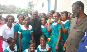 President Mahama With Nurses