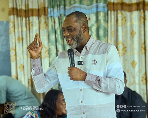 Dr Matthew Opoku Prempeh at the  Kumasi Cheshire Home