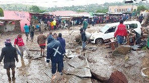 People Line A Muddy Road In This Image Tweeted By Malawi Red Cross Society On March 13