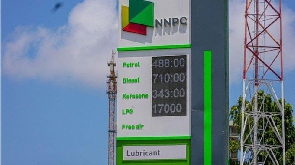 NNPC fuel station sign board