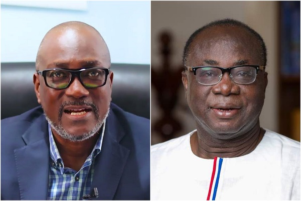 Prof Prempeh (left) has refuted Blay’s assertion of a possibility of Mahama going for a 3rd term