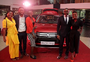 Eric Osei Annor, Marketing Manager, CFAO Motors with some guests