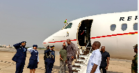 The President was met on arrival by Vice President Professor Naana Jane Opoku-Agyemang