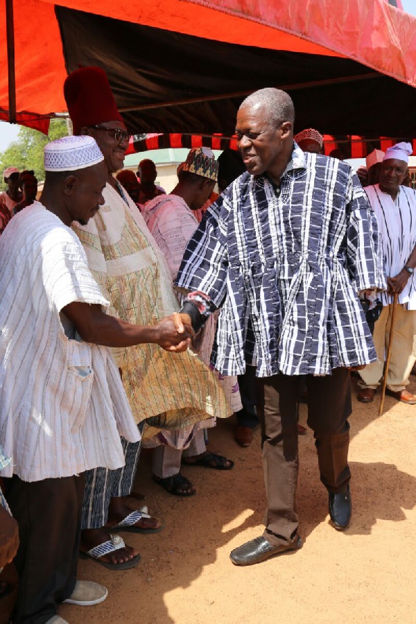 Amissah-Arthur greets some chiefs