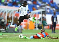 Ghana's Afriyie Acquah in action during the game