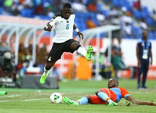 Ghana's Afriyie Acquah in action during the game
