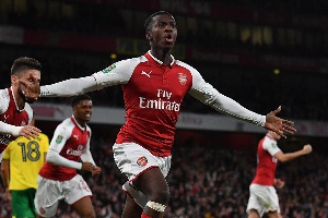 Edmund Nketiah might get a slot in the starting eleven if he improves