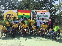 27 wheelchair junior players attended the camping