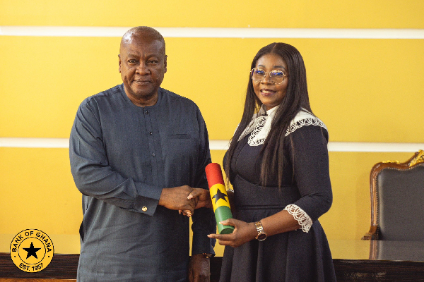 President Mahama swears in 2nd Deputy Governor of BoG