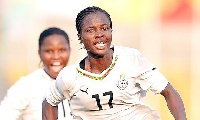 Portia Boakye - the oldest player in the Ghana team.