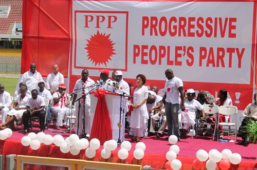 Dr Papa Kwesi Nduom, Flagbearer hopeful for PPP delivering his speech