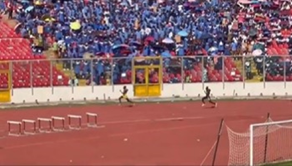 OKESS athletes (in yellow) won the 1000m medley in the Ashanti Region inter-schools competition