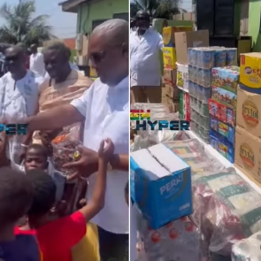 John Dramani donates to Children's Home